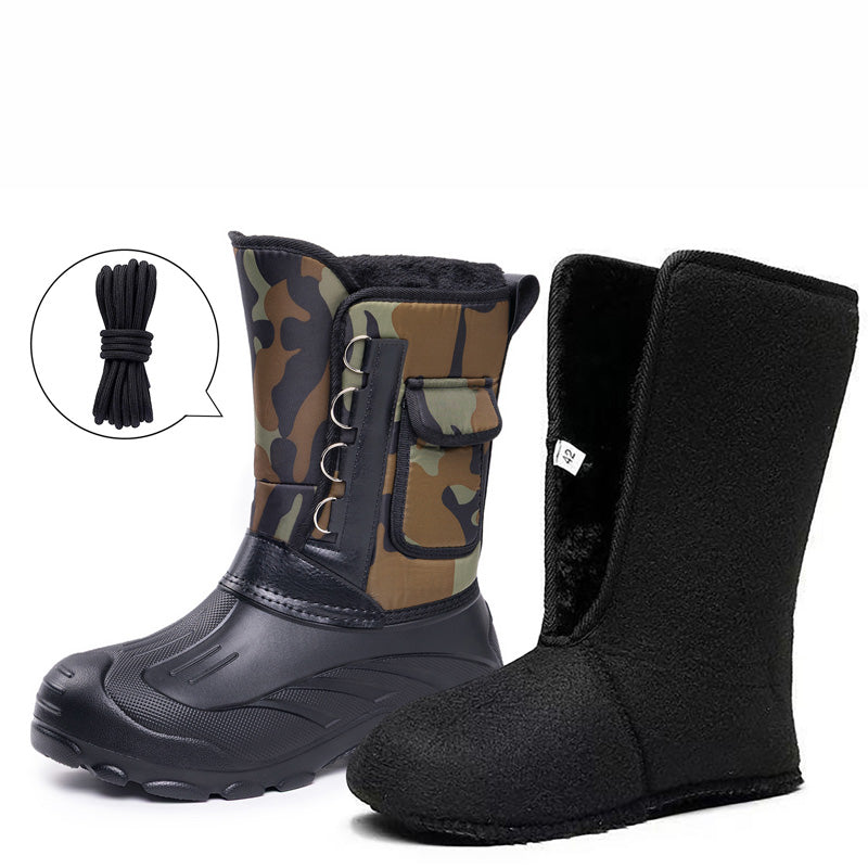 🔥50% de réduction🔥 Bottes de neige imperméables pour hommes avec doublure amovible