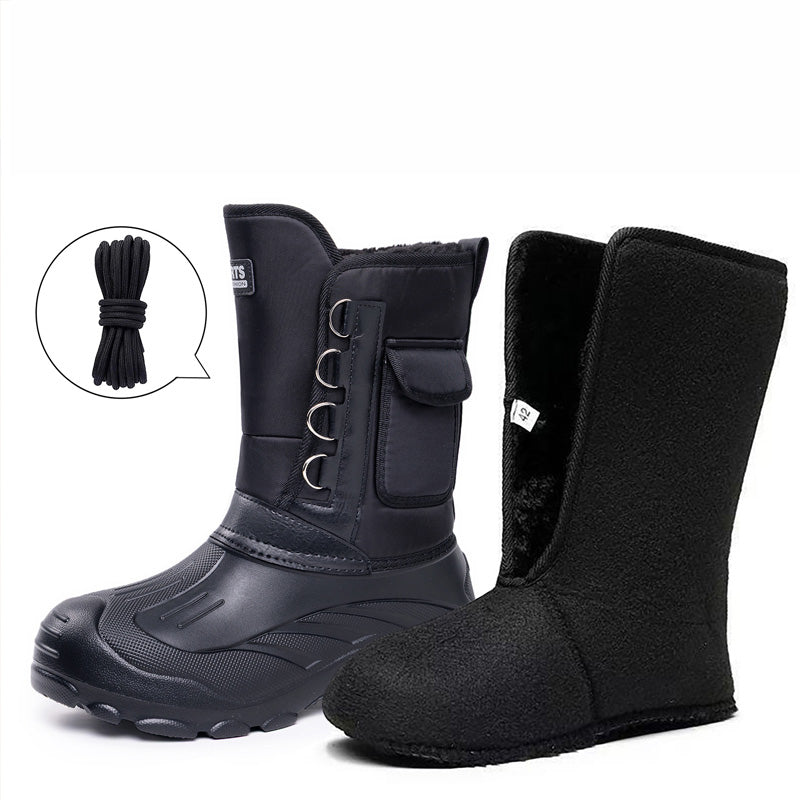 🔥50% de réduction🔥 Bottes de neige imperméables pour hommes avec doublure amovible