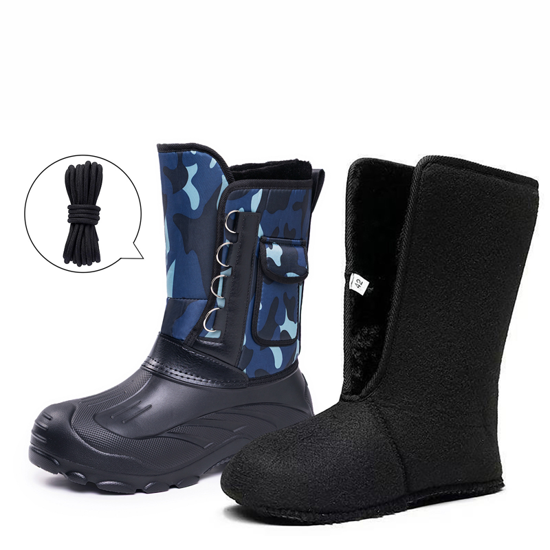 🔥50% de réduction🔥 Bottes de neige imperméables pour hommes avec doublure amovible