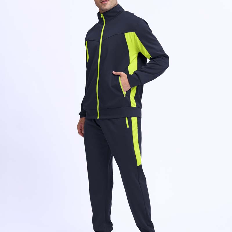 Ensemble 2 pièces veste et pantalon de course à fermeture éclair intégrale pour homme