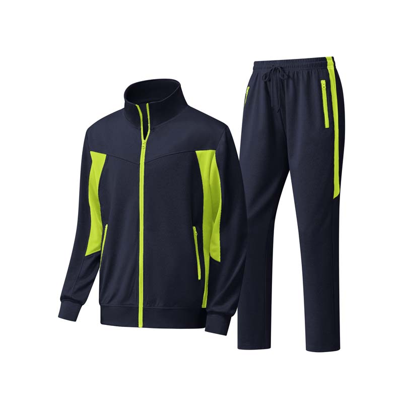 Ensemble 2 pièces veste et pantalon de course à fermeture éclair intégrale pour homme