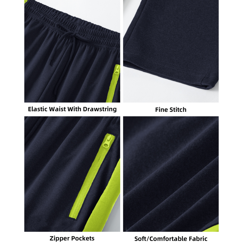 Ensemble 2 pièces veste et pantalon de course à fermeture éclair intégrale pour homme