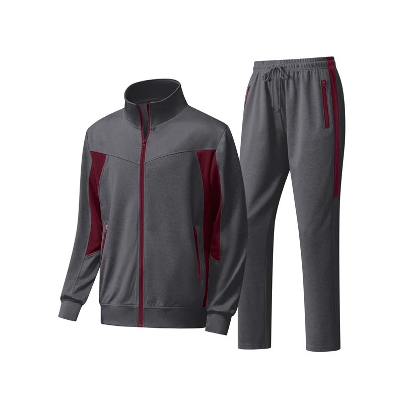 Ensemble 2 pièces veste et pantalon de course à fermeture éclair intégrale pour homme
