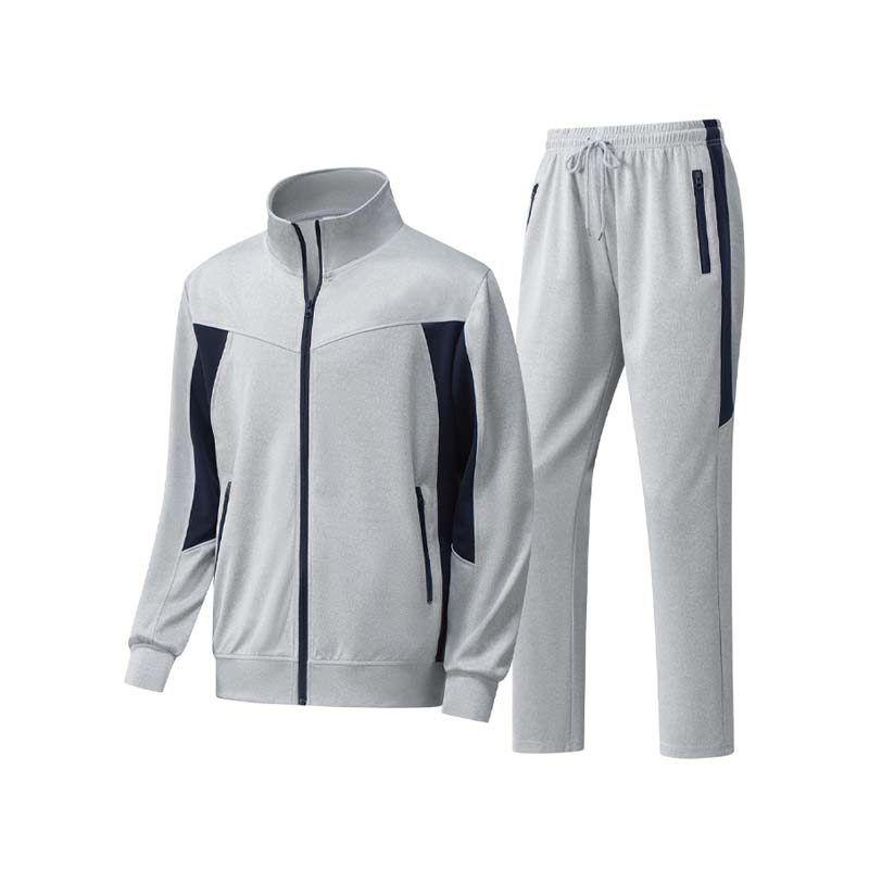 Ensemble 2 pièces veste et pantalon de course à fermeture éclair intégrale pour homme