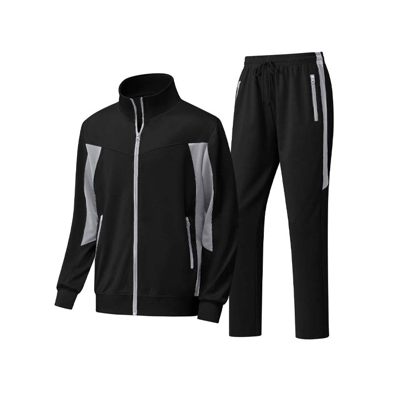 Ensemble 2 pièces veste et pantalon de course à fermeture éclair intégrale pour homme
