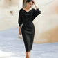 🌟 Offre à durée limitée : 49 % de réduction 💃 Robe élégante et amincissante pour femme | Coupe élégante et silhouette flatteuse ✨