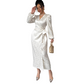 Robe élégante à imprimé léopard et taille nouée pour femme