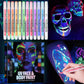 🎭🎨12 couleurs de stylos à peinture néon phosphorescente pour le visage