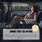 Chargeur rétractable 4 en 1 PD30W pour voiture avec éclairage d'ambiance