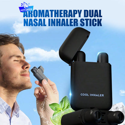 ⚡ Concentration Express & Anti-Somnolence – Inhalateur Nasal 2 en 1 Aromathérapie ❄️【ACHAT SÉCURISÉ】