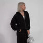 Ensemble 2 pièces pour femme : sweat à capuche zippé à pois et pantalon