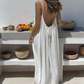 💖Robe longue décontractée à bretelles spaghetti et dos nu pour femme
