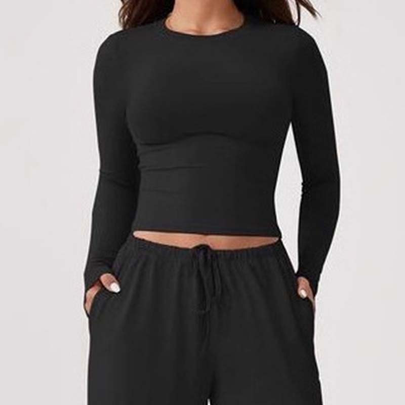 📢📢50 % DE RÉDUCTION !! ⏰Ensemble femme composé d'un haut court décontracté et d'un pantalon à cordon de serrage
