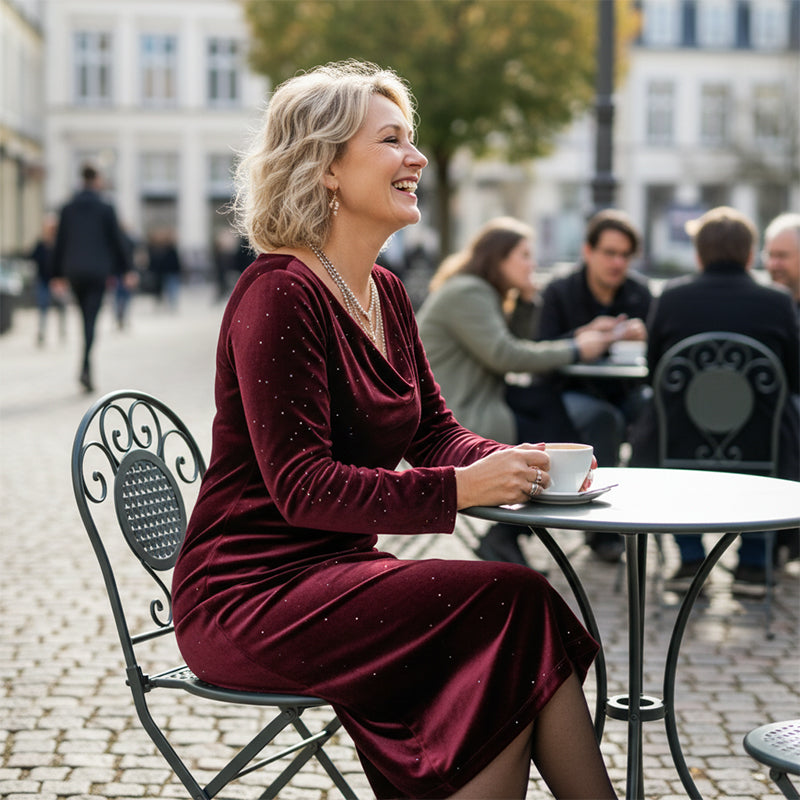 Robe à manches longues Sparkle pour femme