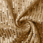 Haut à manches longues et col en V à paillettes pour femme