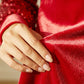Robe élégante à manches pailletées et encolure drapée pour femme