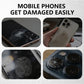 Coque de téléphone protectrice avec portefeuille, miroir et dragonne