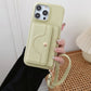 Coque de téléphone protectrice avec portefeuille, miroir et dragonne