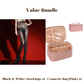 🧦 50% DE RÉDUCTION ! ✨ Lot Avantageux : Bas en Dentelle 8D + Trousse à Cosméticos – Look Brillant, Confort Doux & Idéal pour Cadeau 💝