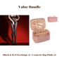 🧦 50% DE RÉDUCTION ! ✨ Lot Avantageux : Bas en Dentelle 8D + Trousse à Cosméticos – Look Brillant, Confort Doux & Idéal pour Cadeau 💝