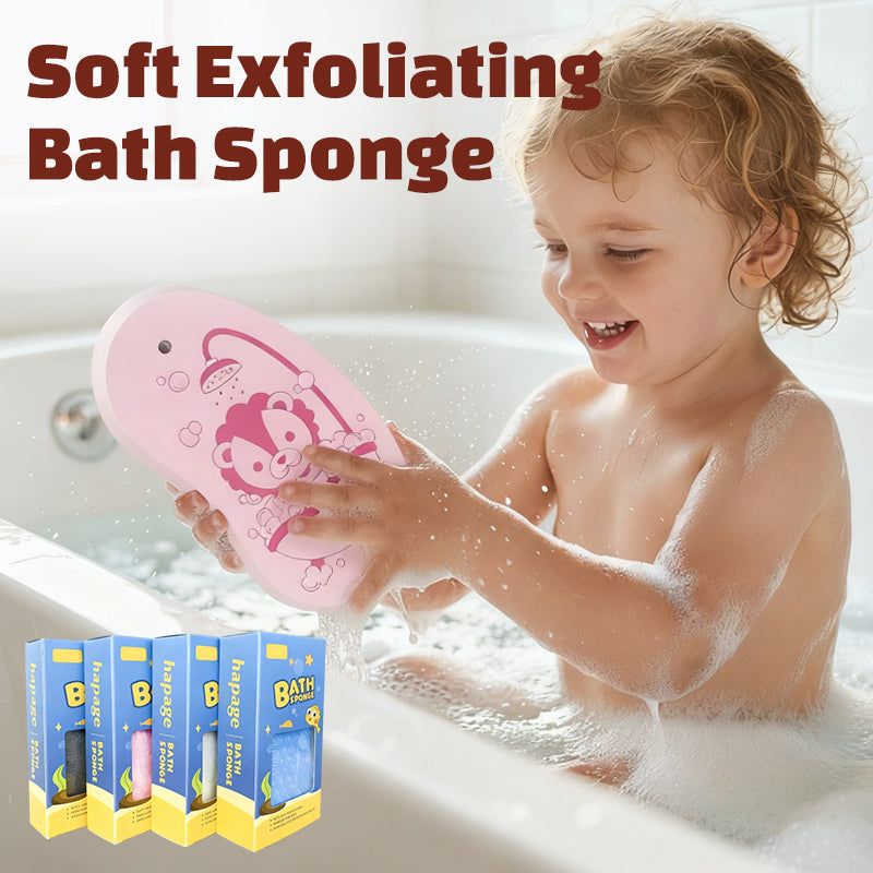 Éponge de bain exfoliante douce