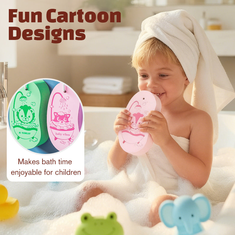 Éponge de bain exfoliante douce