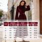 Élégante robe longue à manches cloche en velours