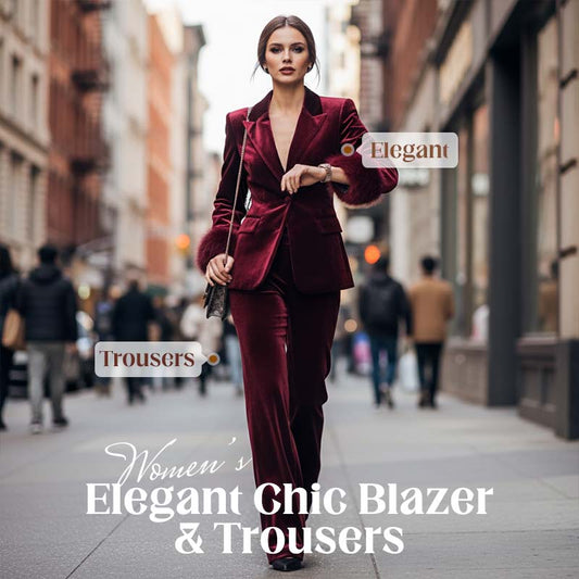 Blazer et pantalon élégants et chics pour femmes