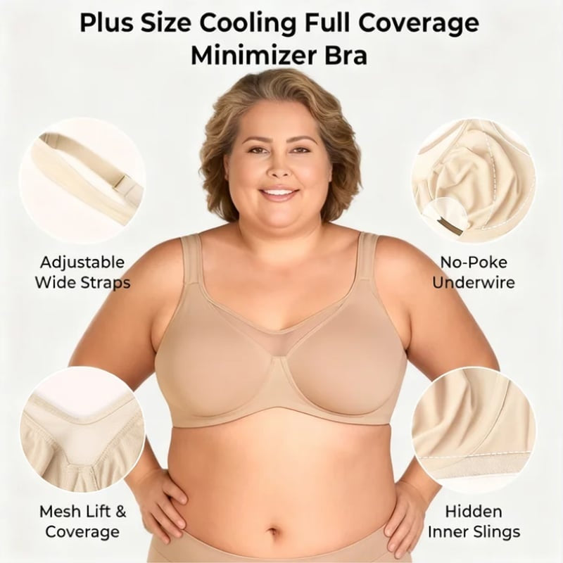 🎉 Vente 2026 — Plus de 42 700 vendus!🤍 Soutien‑gorge élégant et transparent à couverture intégrale pour femmes rondes 🫶