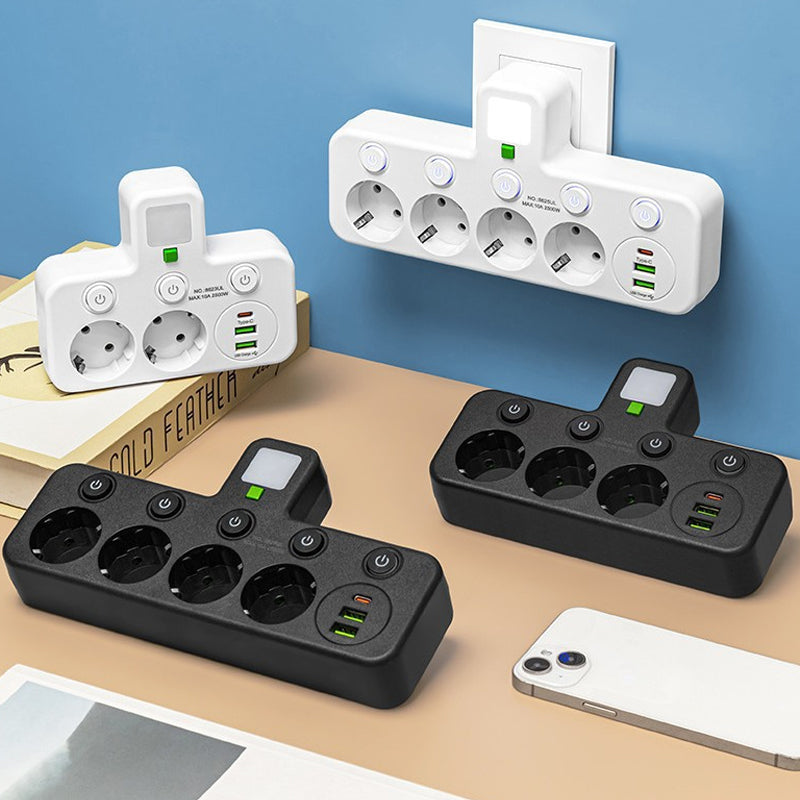📢📢50 %  DE RÉDUCTION !! ⏰Multiprise intelligente avec ports USB