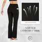 Legging de yoga taille haute, effet galbant, rehaussant les fesses, gainant le ventre, avec poche, coupe bootcut