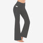 Legging de yoga taille haute, effet galbant, rehaussant les fesses, gainant le ventre, avec poche, coupe bootcut