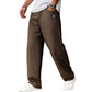 Pantalon long ample en maille gaufrée minimaliste