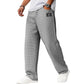 Pantalon long ample en maille gaufrée minimaliste
