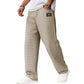 Pantalon long ample en maille gaufrée minimaliste
