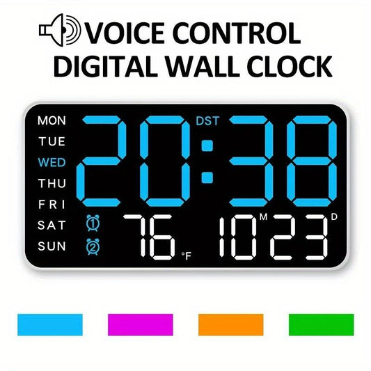 🕰️ 60% DE RÉDUCTION ! 🌲🔥 Horloge Murale Numérique LED – Multifonction, Design Moderne & Affichage Clair pour Décoration Scandinave ✨