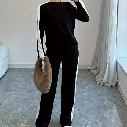 Ensemble deux pièces color block pour femme