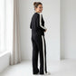 Ensemble deux pièces color block pour femme