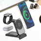 Chargeur magnétique sans fil pliable 3 en 1