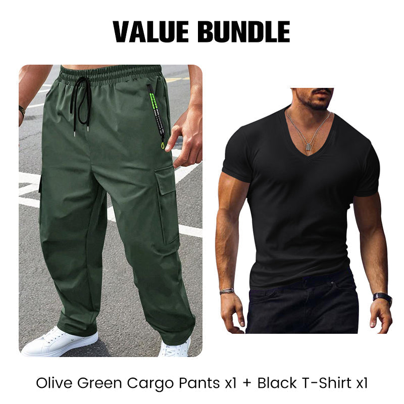 ✨Nouveauté 50 % DE RÉDUCTION🔥Pantalon cargo outdoor pour homme avec multiples poches