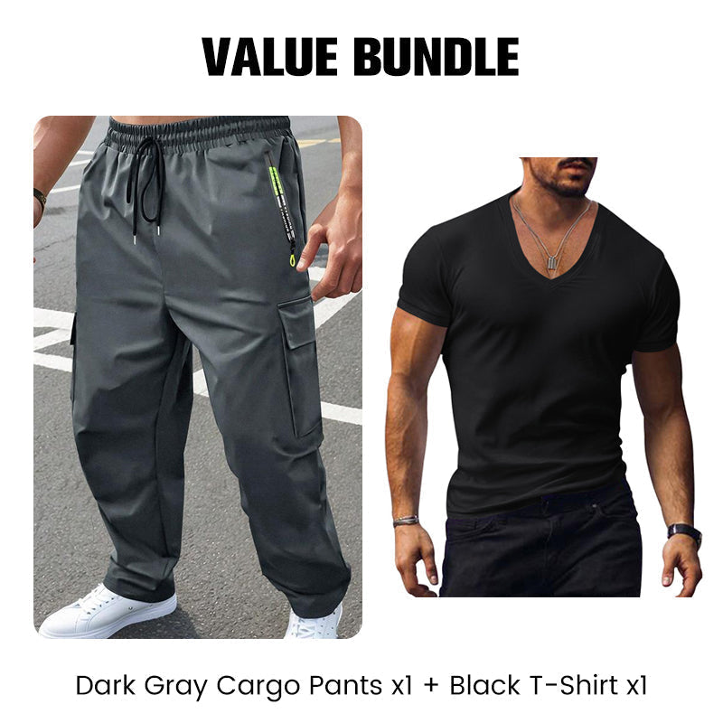 ✨Nouveauté 50 % DE RÉDUCTION🔥Pantalon cargo outdoor pour homme avec multiples poches