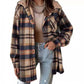 🎉 Last Day Promotion-50% OFF 🧥Women’s Classic Cozy Plaid Hooded Jacket