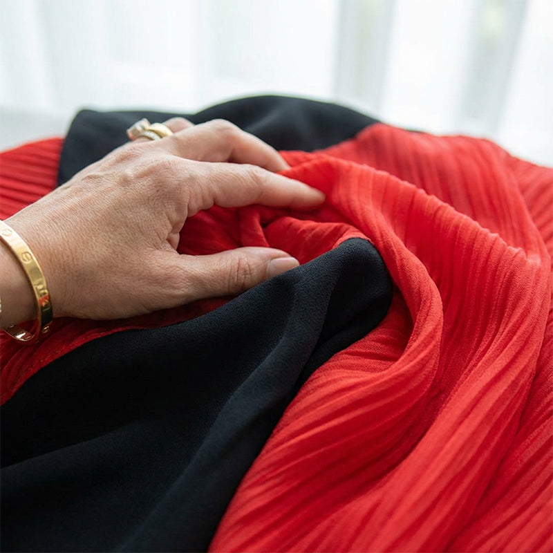 Ensemble élégant composé d'une chemise longue et d'un pantalon large