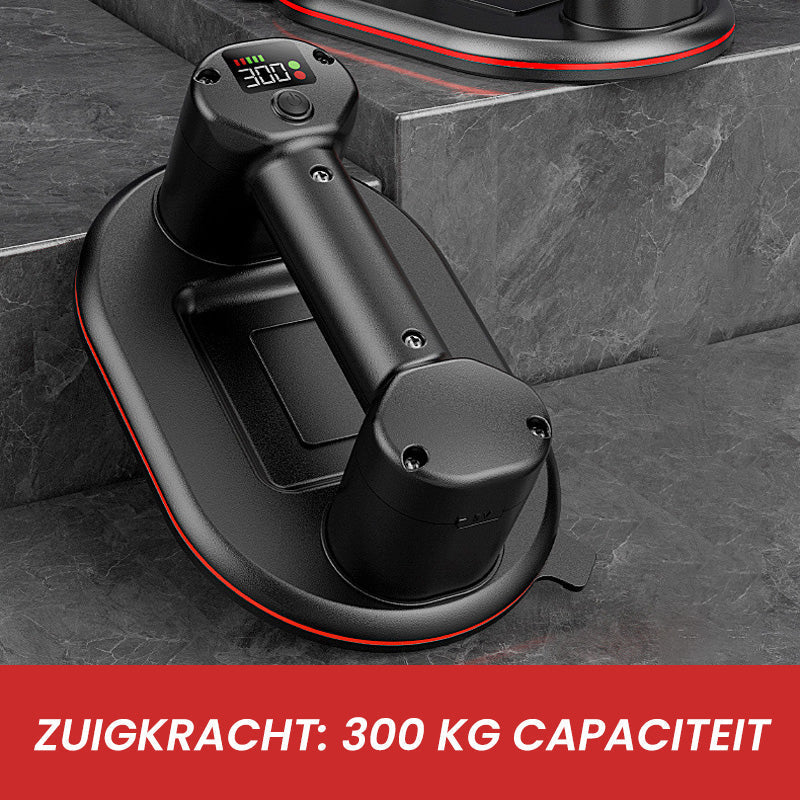Ventouse industrielle électrique avec affichage intelligent, capacité de charge de 300 kg, dispositif de levage robuste pour le granit, le carrelage et le verre
