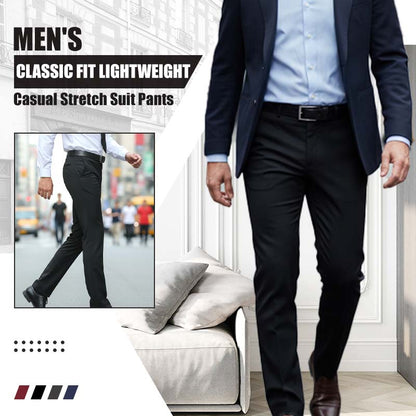 👖 60% de Réduction! 🤵 Pantalon de Costume Classique pour Homme – Léger, Extensible & Confort Toute la Journée ✨