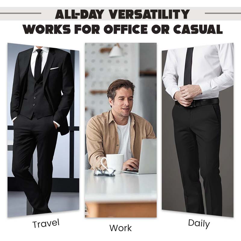 👖 60% de Réduction! 🤵 Pantalon de Costume Classique pour Homme – Léger, Extensible & Confort Toute la Journée ✨
