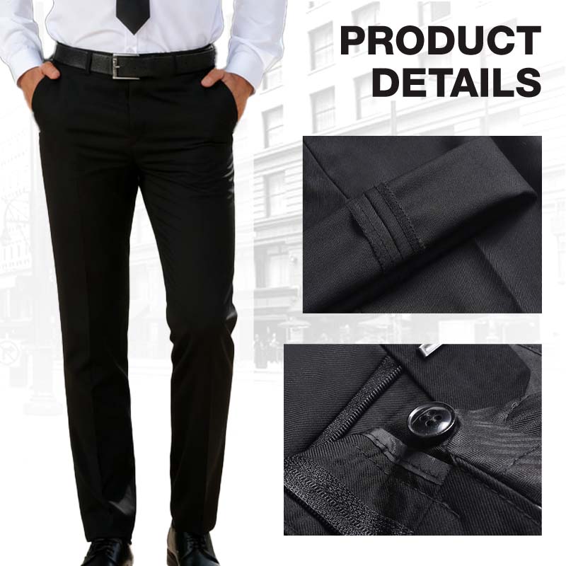 👖 60% de Réduction! 🤵 Pantalon de Costume Classique pour Homme – Léger, Extensible & Confort Toute la Journée ✨