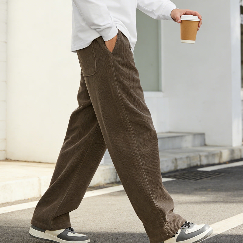 📢📢49 % de réduction !! ⏰Pantalon ample à cordon et poches pour homme