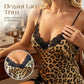 📢📢50 % de réduction !! ⏰  Chemise de nuit en satin pour femme avec détails en dentelle – Tissu doux et soyeux, bordure en dentelle élégante, vêtement de nuit doux et respirant 🧵