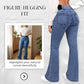 💎 50% DE RÉDUCTION ! 💎 Jean Évasé Taille Haute pour Femme – Denim Stretch, Silhouette Allongée & Confort Absolu 👖💙